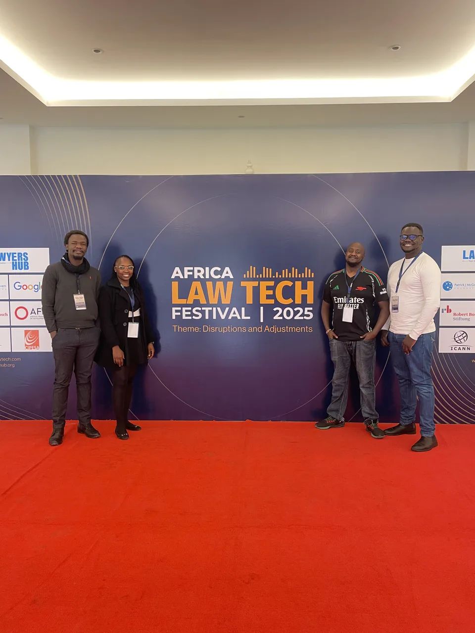 Participants on stage at the Africa Law Tech Festival 2025