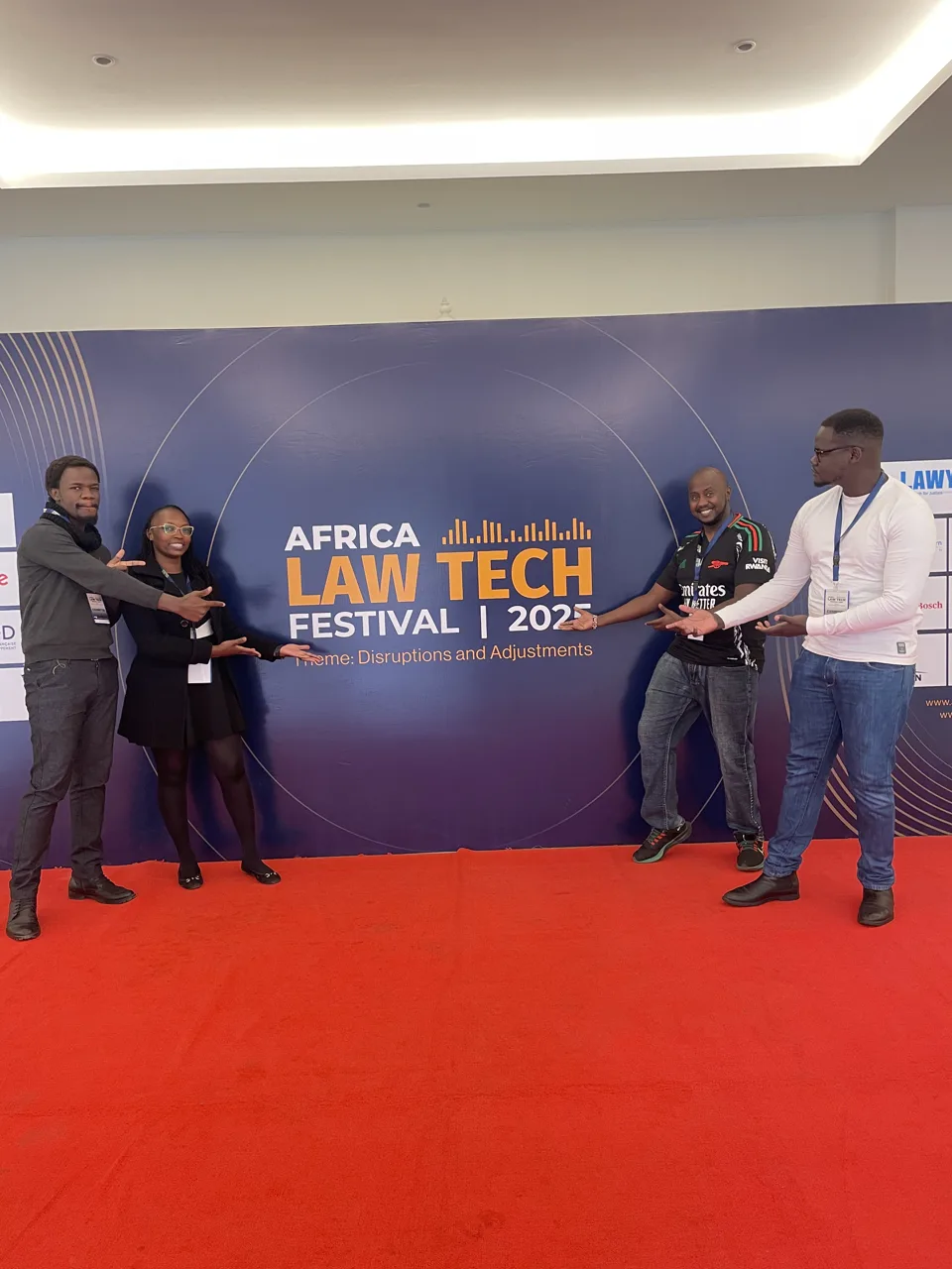 Participants on stage at the Africa Law Tech Festival 2025
